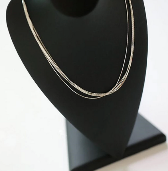 Sterling Silver Waterfall Strand Necklace